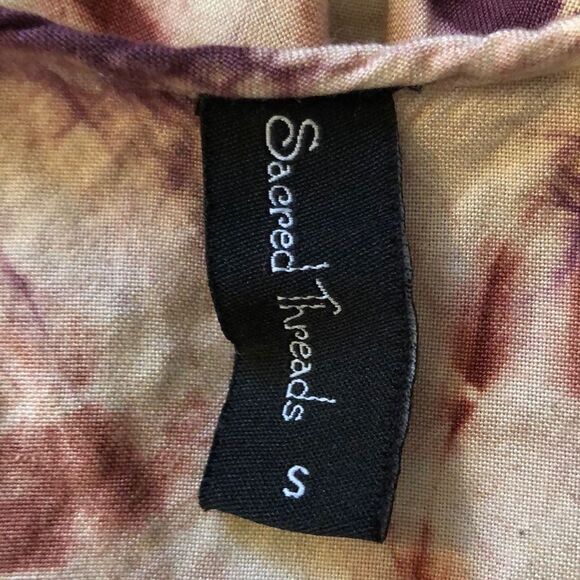 Sacred Threads Tunic Length Tie Dye Dress S - Picture 8 of 8